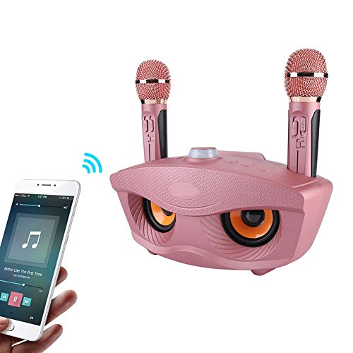 Zopsc Bluetooth Wireless Karaoke Machine Home Singing Karaoke Speaker with 2 Mircophone, Support