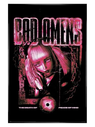 Poster Bad Omens grand format cadre noir décoration murale 91,5
