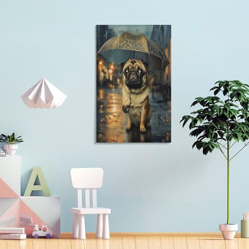 Tableau carlin déco murale sur toile salon chambre 30x45cm