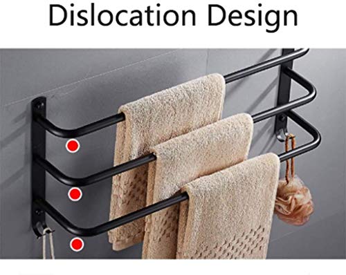 Porte-serviettes mural inoxydable pour optimiser le rangement de la douche - 5