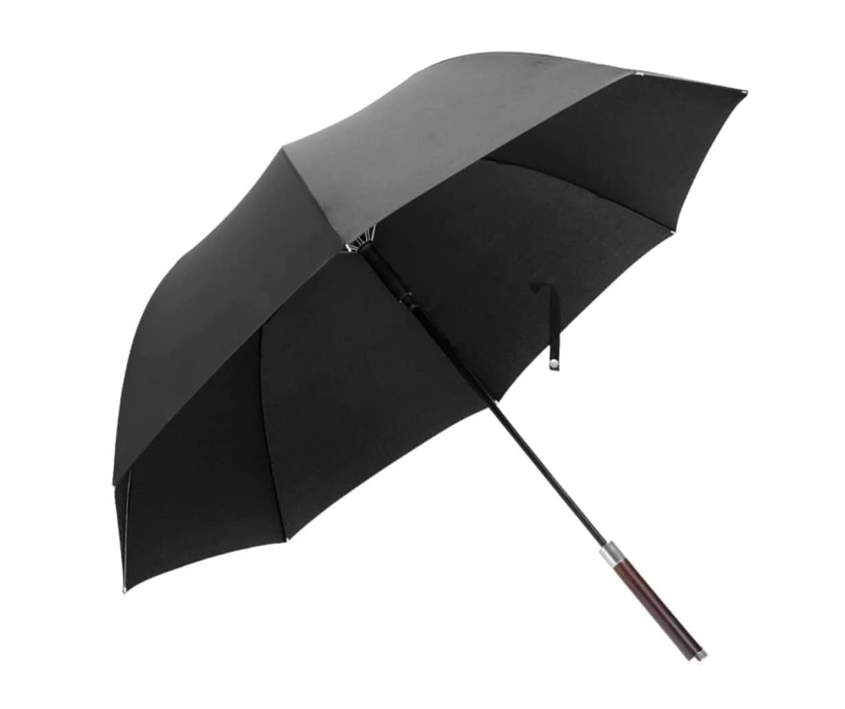 XYNSNDB Paraguas Paraguas de Golf Paraguas Abierto automático a Prueba de Viento Paraguas Resistente con Dosel de Caballero británico Paraguas ventilado Paraguas (Azul: Juego Negro, tamaño: 96 cm)