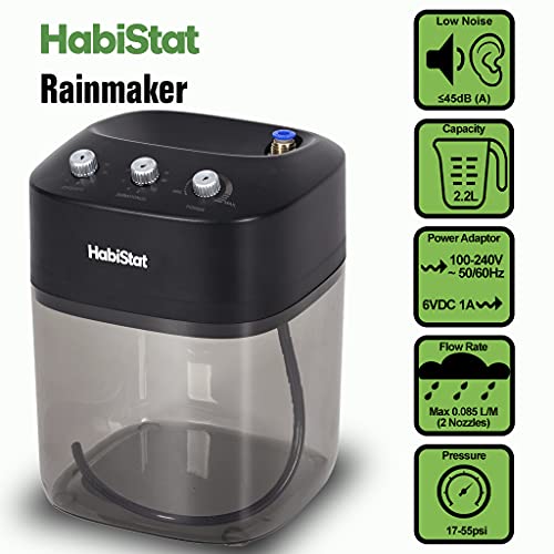 Habistat Rainmaker - Reptile Rain System - Realistic Rain Sessions - Adjustable Cycles - Easy Refill - Quiet Operation - 2.2L Reservoir - 5 Metres Of Tubing - 2 Copper Nozzles - Image 7