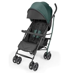 Ingenuity 3Dlite Jewel Convenience Stroller – Lightweight Folding Stroller with Car Seat Compatibility, Extra-Large Canopy & Storage
