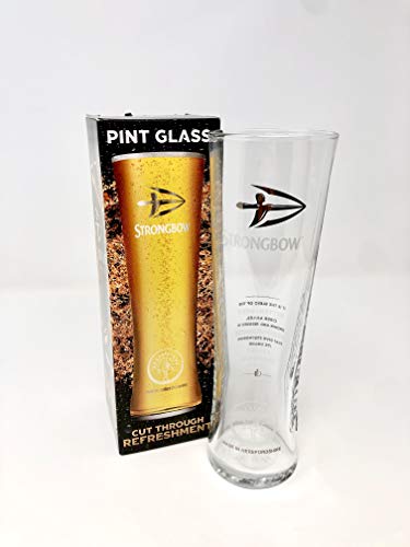 Strongbow - Bicchiere da birra per sidro, 20 oz, confezione regalo (1 bicchiere) da GarageBar