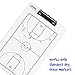 Dry Erase Basketball Clipboard for Coaches Double Sided Board, Sports Coaching (Large 14.5 x 9.5)