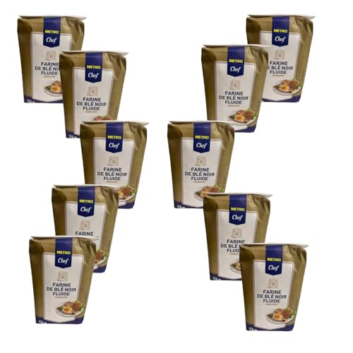 Harina de trigo sarraceno METRO Chef – Paquete de 10 x 1 kg | Harina de trigo sarraceno para panqueques, crepes y recetas rústicas