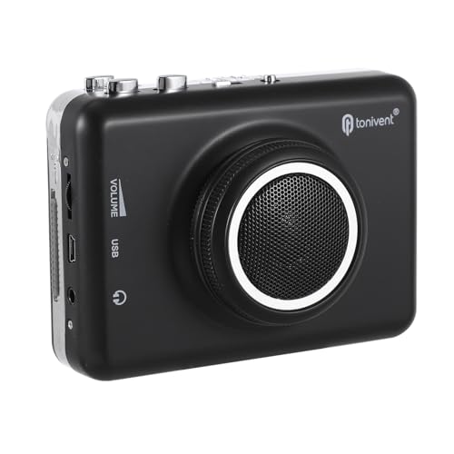 EXCEART Cassettes USB avec Haut Parleur Détachable Convertisseur de Cassette Audio Pratique et Portable pour Convertir Vos Vieilles