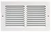 Speedi-Grille SG-106 RAG 10-Inch by 6-Inch White Return Air Vent Grille with Fixed Blades