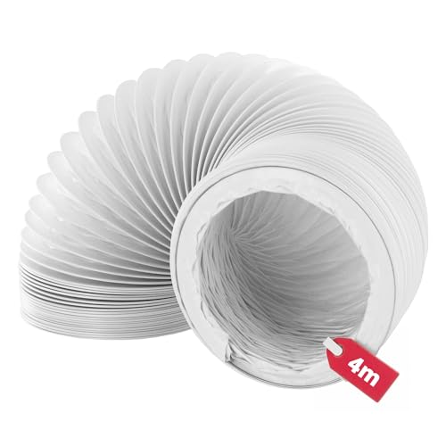 Reliapart Universal Tumble Dryer Vent Hose 4inch x 4 Metre Long Exhaust Pipe Such as Indesit Beko etc Tumble Dryers