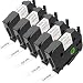 Ptouch Label, 12mm 0.47 Inch TZe Tapes TZe-231 Standard Laminated Compatible Brother P-touch PTD210, PTH110, PTD600, PTD400AD, P-Touch Cube Label Maker and More, Black on White, 26.2 Feet (8m), 5-Pack