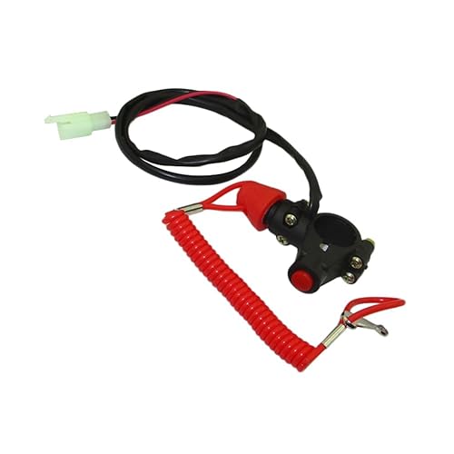 TC-Motor Interruptor de parada de seguridad para bicicleta de bolsillo con botón para motor de 2 tiempos, Mini Moto Dirt ATV Quad 4 Wheeler Minimoto