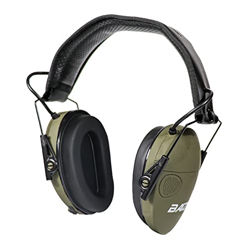 Baize Tactical Electronic Shooting Ear Protection 4-Mics Ear-Shaped Earmuffs Anti-Noise Sound Amplification Headphones For Outdoors #TOP6