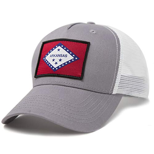 Image of International Tie State Hat for Men and Women, Adjustable Snapback Trucker Baseball Cap with Embroidered Patch