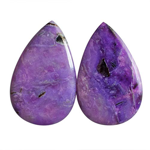 Soulager la douleur avec la Sugilite : cabochons violets 23x14mm pour bijoux apaisants