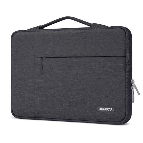 Image of MOSISO Laptop Case 16 inch, 15-15.6 inch Laptop Sleeve with Handle Compatible with MacBook Pro 16 inch, HP, Acer, Dell, Lenovo, ASUS Notebook, Polyester Multifunctional Computer Bag, Space Gray