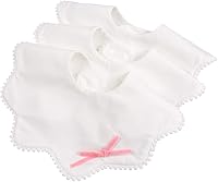 Vista 1 de Bamery Baberos tipo bandana para bebé, baberos de algodón blanco para babeo y dentición, absorbentes para niños y niñas