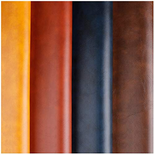 Yimihua Kunstleder Kunstleder Soft Feel Material. Breite 54-Zoll-Breite - Echte Ledergewebeblätter für Lederohrringe, Brieftaschen und Kunsthandwerk - Feuerhemmend und für Polster Geeignet Cover