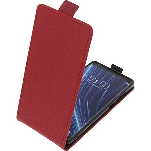 foto-kontor Tasche kompatibel mit Archos Diamond Omega Smartphone Flipstyle Schutz Hülle rot