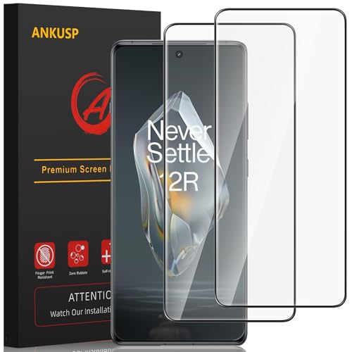 ANKUSP [2 Pack] Screen Protector for OnePlus 12R, 9H Hardness, HD Clear, Anti-Scratch, Bubble-Free Tempered Glass Screen Protector for OnePlus 12R 5G [NOT FOR OnePlus 12]