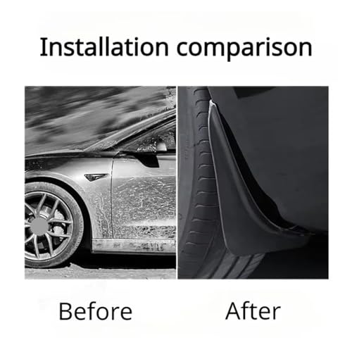 Guardabarros para Tesla Model 3+ 2024 con protección total antisalpicaduras juego de 4 piezas 7