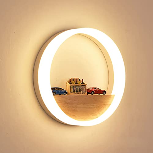 Gorssen Applique Murale LED Intérieure 12W Blanc Chaud 2700K AC 220V Lampe Murale Cover