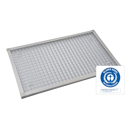 Nematek Lichtschachtabdeckung Tele - Kellerschachtabdeckung mit Teleskoprahmen in 60 x 120 cm - Lichtschachtabdeckung Fiberglas - Lichtschachtabdeckung ohne Sägen