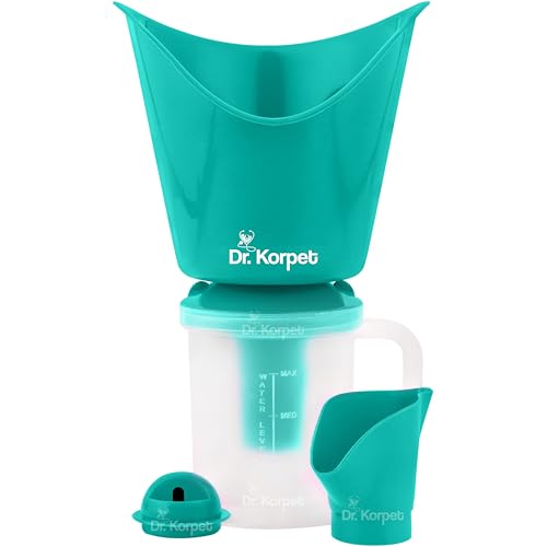 Dr. Korpet steamer for cold and cough, vaporizer steamer for cough,cold and facial, steam inhaler & vapourisers for adult-Green