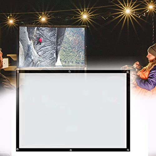 Pantalla plegable de proyector 60" para cine en casa