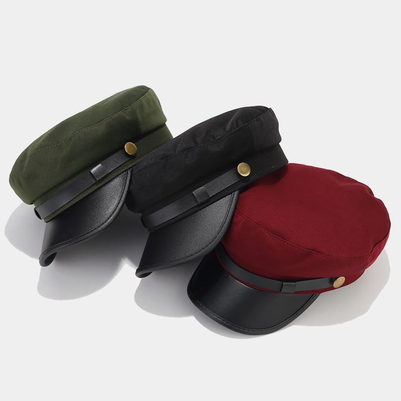 Image of Chauffeur Hat for Men Women Vintage Newsboy Cap Costume Hats Beret Cap