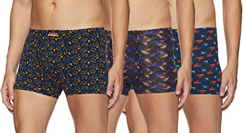 Image of Dixcy Scott Cross Trunk | Long Leg Trunks for Men | 100% Combed Cotton | Soft, Sweat-Absorbent Waistband | C-Open Front Men's Underwear | Self-Hem Leg Grip Innerwear for Man | Pack of 3