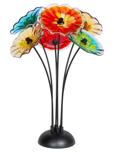 Dale Tiffany Fiore Bloom Hand Blown Glass Sculpture