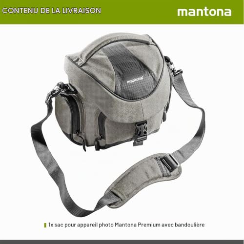 Mantona Sac Photo Premium – Compatible Avec Dslr & Dslm Avec Objectif Protection Contre La Poussière Bandoulière - vue 10