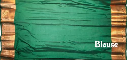 Image of VFCollections Women's Kanchipuram Silk Saree With Blouse Piece