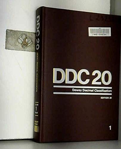 Dewey Decimal Classification and Relative Index... 0910608385 Book Cover