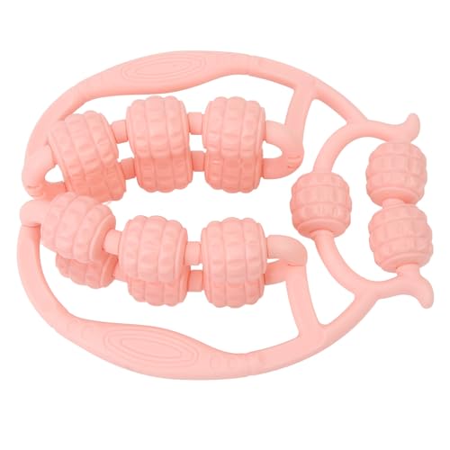 ZIZEV Leg Clamps Circle Roller, Portable 15 Wheel Massage Roller for Arm