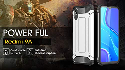 FANFO® Custodia per Xiaomi Redmi 9A, Nuovo [Rugged...