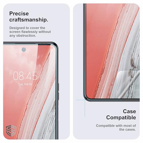 Image of Military-Grade Gorilla Tempered Glass For Tecno Spark 8 Pro (6.8 Inch) With Installation Kit | Edge to Edge Coverage | Black