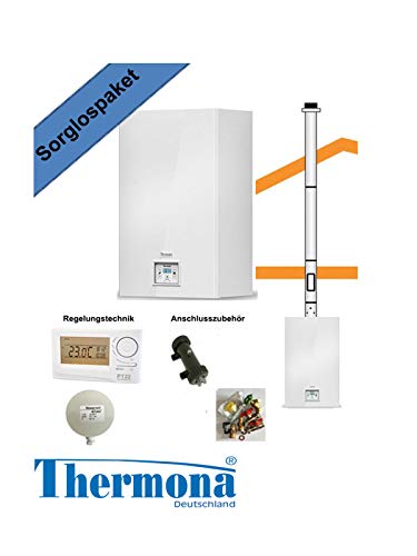 Preisvergleich Produktbild Kombitherme 20,7 kW Brennwertkombitherme Komplettangebot Abgasführung Schrägdach 24KDCN