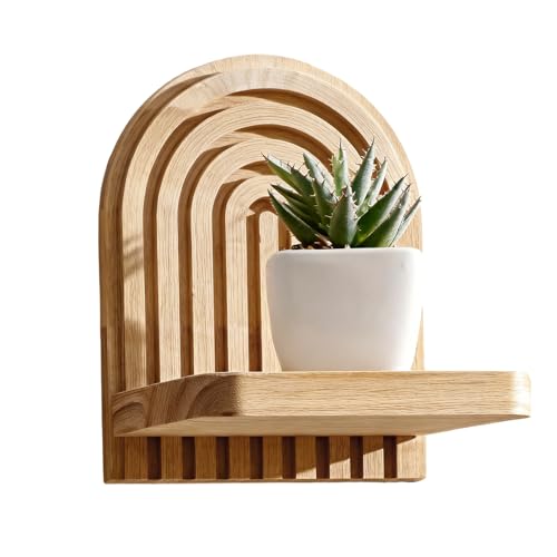 Genérico Estantes De Pared - Soporte Organizador Multifuncional - Estante Pared Flotante Madera para Libros | para Dormitorio Baño Cocina Sala De Estar Plantas Libro Marcos De Fotos Perfume