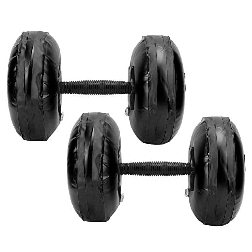 Vattenfyllda hantlar 8–10 kg kvinna fitness bärbar justerbar vattenfylld hantel för kroppsbyggande lyftträning (8–10 kg–svart)