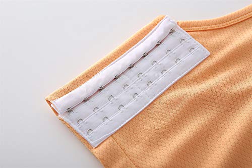 Fichário de peito respirável malha elástica shapewear para Tomboy trans lésbica (4-pack, M)