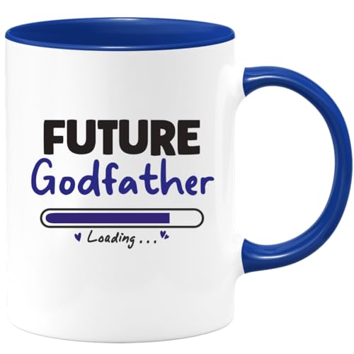 quotedazur - Mug Future Godfather - Special Baby Announcement (Loading...) - Humorous Gift For Expecting Fathers, Baby Showers, and Celebrating New Life