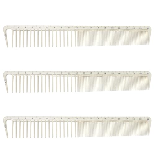Peines de corte profesionales, set 3 piezas, beige miniatura 1