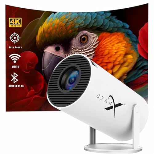 Vision Pro Smart Android Projector | Native 720p HD, 4K Support |...