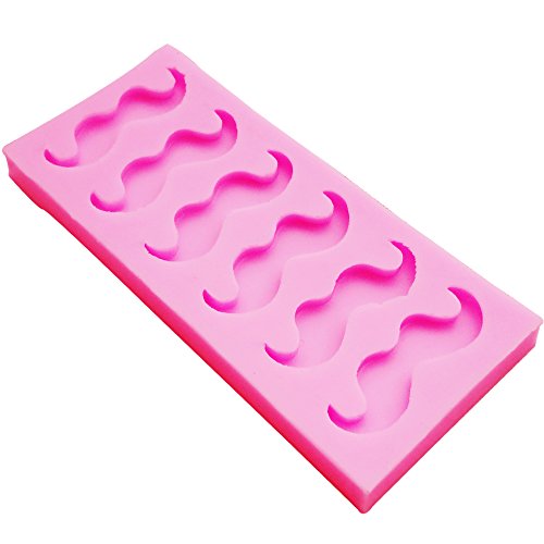 Moldfun Funny Mustache Beard Silicone Mold For Fondant Chocolate Candy Gum Paste Cake Decorating Jello Sugar Ice Cube #TOP2