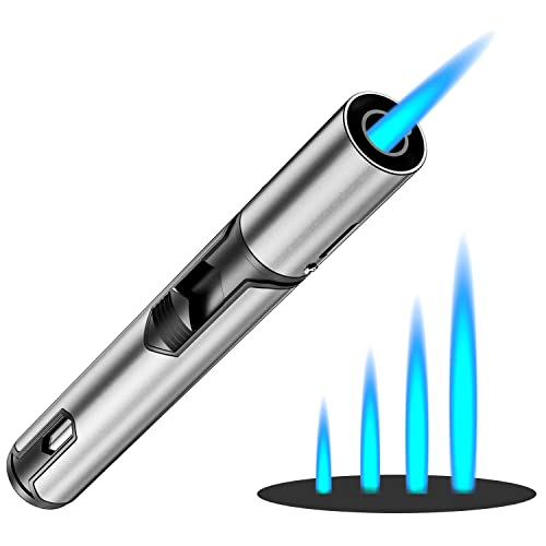 Opiniones y reviews de Sopletes de cocina los 5 mejores. 49 ULMLL 1pcs Encendedor de Butano, 6 Pulgadas Ajustable Soplete de Llama de Chorro de Butano, Reutilizar Encendedor Recargable, para Encender Velas, Gas, Barbacoa, Cocina y Fuegos...