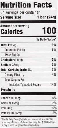 Westwood Products Bulk Snack Bars (kirkland, Soft & Chewy Granola Bars, 64 Pack), 1count - Thumbnail 3