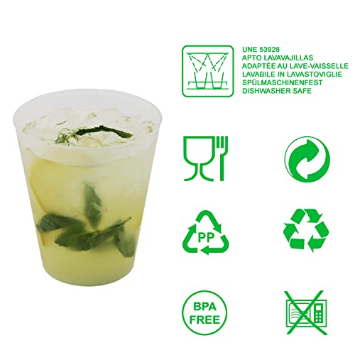 8around- Bicchieri Plastica Lavabili (50 Bicchieri...