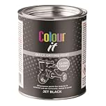 Inspired Essentials 300ml Non Drip Paint Tin Exterior Interior Hard Drying Performance Multi-Purpose Tin for Metal, Wood, Plastic, Walls with Perfect Finish (1, Black Gloss)