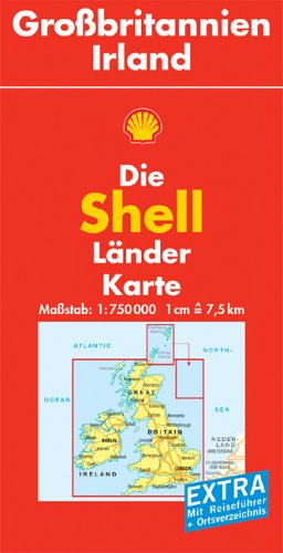 Amazon.com: Shell Länderkarte. Großbritannien, Irland. 1 : 750 000: ...